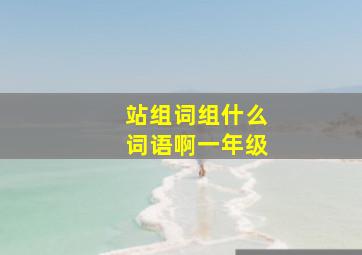 站组词组什么词语啊一年级