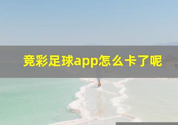 竞彩足球app怎么卡了呢