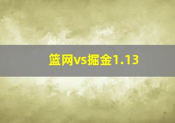 篮网vs掘金1.13