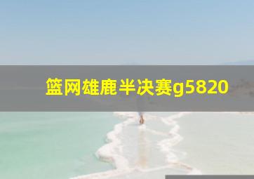 篮网雄鹿半决赛g5820