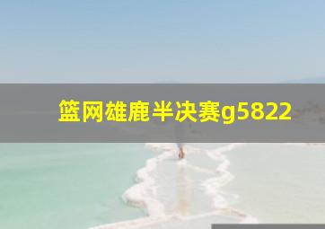 篮网雄鹿半决赛g5822