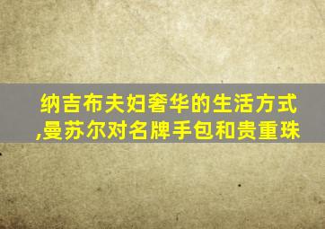 纳吉布夫妇奢华的生活方式,曼苏尔对名牌手包和贵重珠