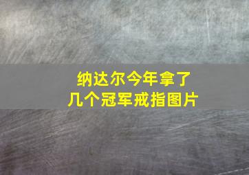 纳达尔今年拿了几个冠军戒指图片