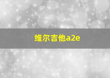 维尔吉他a2e