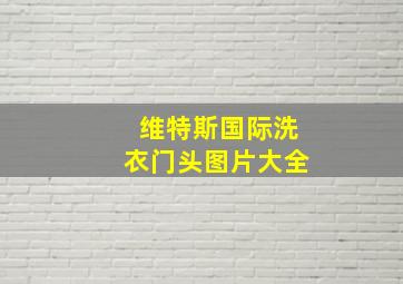 维特斯国际洗衣门头图片大全