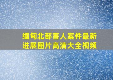 缅甸北部害人案件最新进展图片高清大全视频