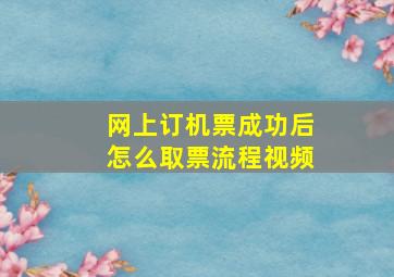 网上订机票成功后怎么取票流程视频