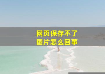 网页保存不了图片怎么回事