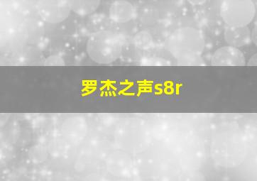 罗杰之声s8r