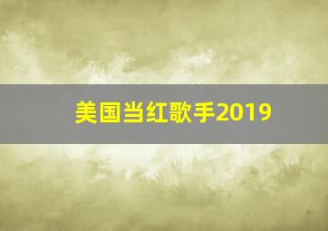 美国当红歌手2019