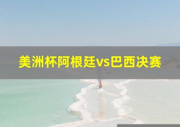 美洲杯阿根廷vs巴西决赛