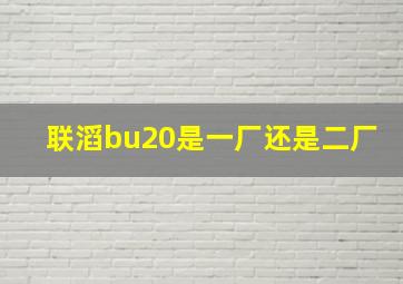 联滔bu20是一厂还是二厂