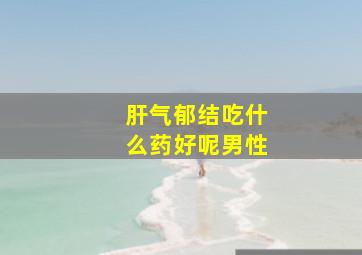 肝气郁结吃什么药好呢男性