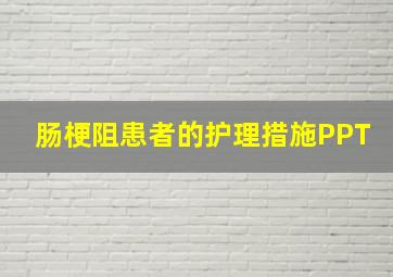 肠梗阻患者的护理措施PPT