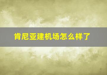 肯尼亚建机场怎么样了