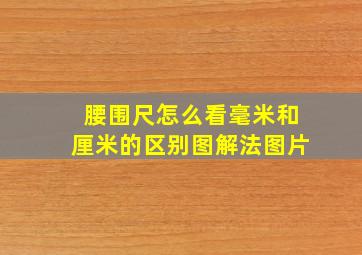 腰围尺怎么看毫米和厘米的区别图解法图片