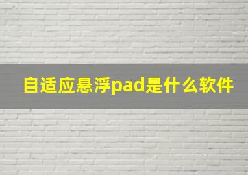 自适应悬浮pad是什么软件