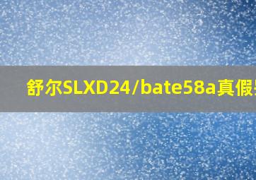 舒尔SLXD24/bate58a真假鉴别