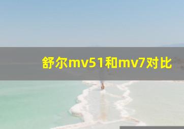 舒尔mv51和mv7对比