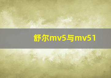 舒尔mv5与mv51