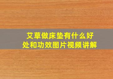 艾草做床垫有什么好处和功效图片视频讲解