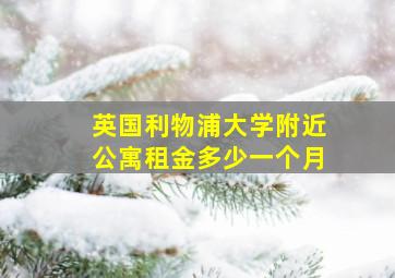 英国利物浦大学附近公寓租金多少一个月