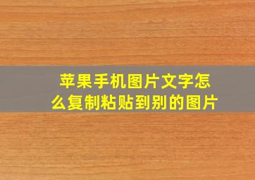 苹果手机图片文字怎么复制粘贴到别的图片