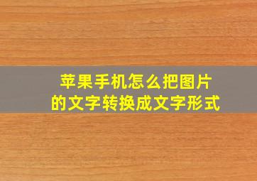 苹果手机怎么把图片的文字转换成文字形式