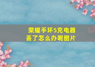 荣耀手环5充电器丢了怎么办呢图片