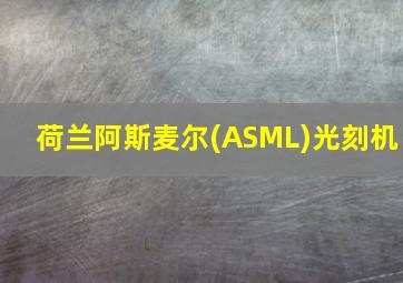 荷兰阿斯麦尔(ASML)光刻机