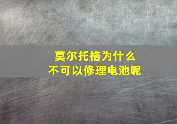 莫尔托格为什么不可以修理电池呢