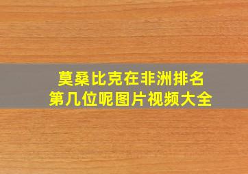 莫桑比克在非洲排名第几位呢图片视频大全