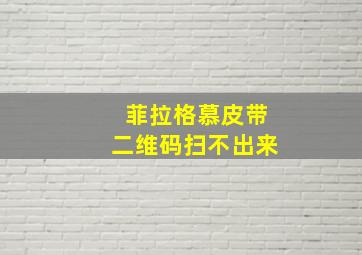 菲拉格慕皮带二维码扫不出来