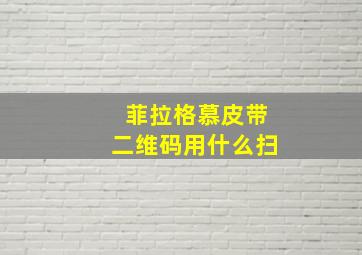 菲拉格慕皮带二维码用什么扫