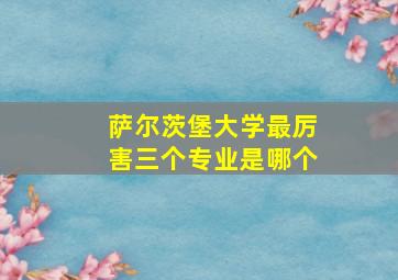 萨尔茨堡大学最厉害三个专业是哪个