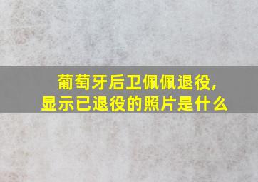 葡萄牙后卫佩佩退役,显示已退役的照片是什么