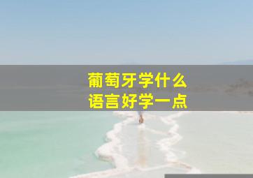 葡萄牙学什么语言好学一点