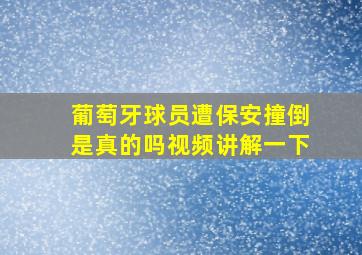 葡萄牙球员遭保安撞倒是真的吗视频讲解一下