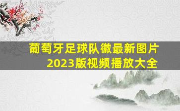 葡萄牙足球队徽最新图片2023版视频播放大全