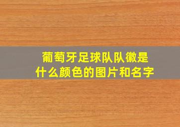 葡萄牙足球队队徽是什么颜色的图片和名字