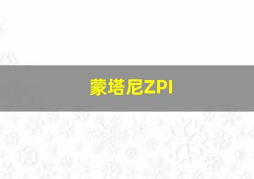 蒙塔尼ZPI