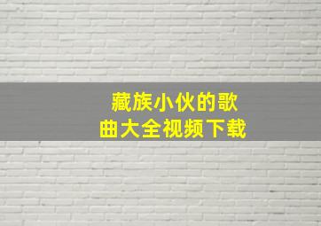 藏族小伙的歌曲大全视频下载