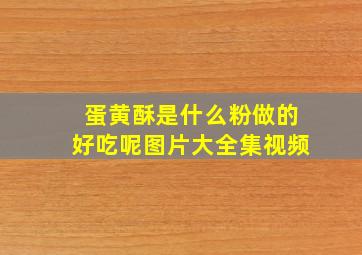 蛋黄酥是什么粉做的好吃呢图片大全集视频