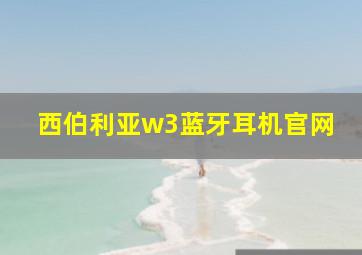 西伯利亚w3蓝牙耳机官网