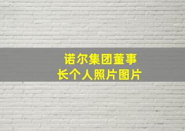 诺尔集团董事长个人照片图片