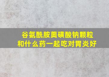 谷氨酰胺薁磺酸钠颗粒和什么药一起吃对胃炎好