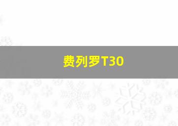 费列罗T30