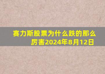 赛力斯股票为什么跌的那么厉害2024年8月12日