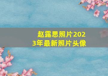 赵露思照片2023年最新照片头像