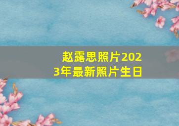 赵露思照片2023年最新照片生日